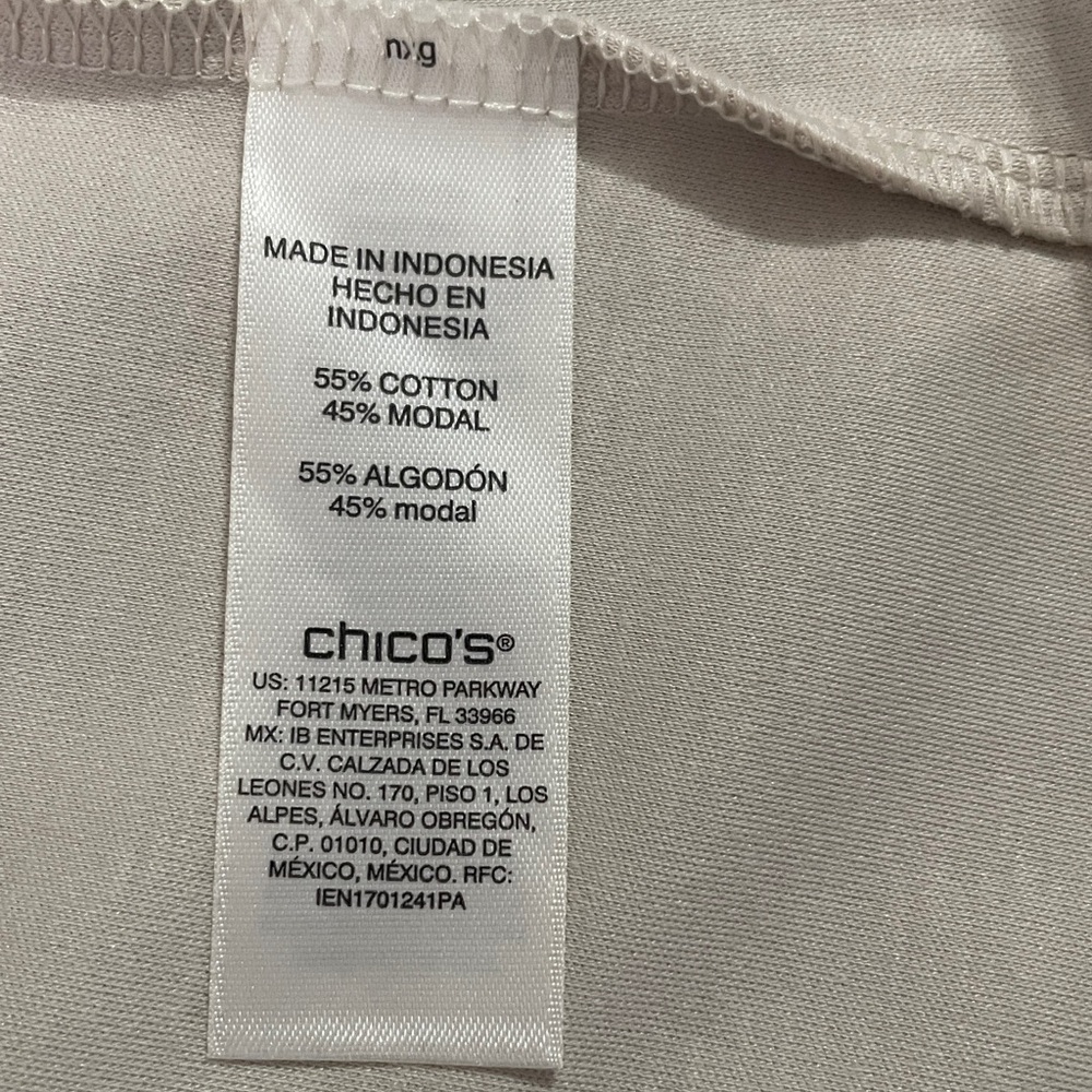 Chico's Knit Embellished Top, Light Taupe, XL - Picture 6 of 7
